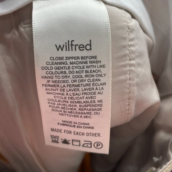 Aritzia Wilfred The Effortless Pant heather oat Beige wide leg minimalist career - Picture 6 of 11